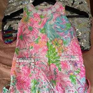 EUC Lilly 3T Toddler Classic Shift Dress- Multi Paradise Found